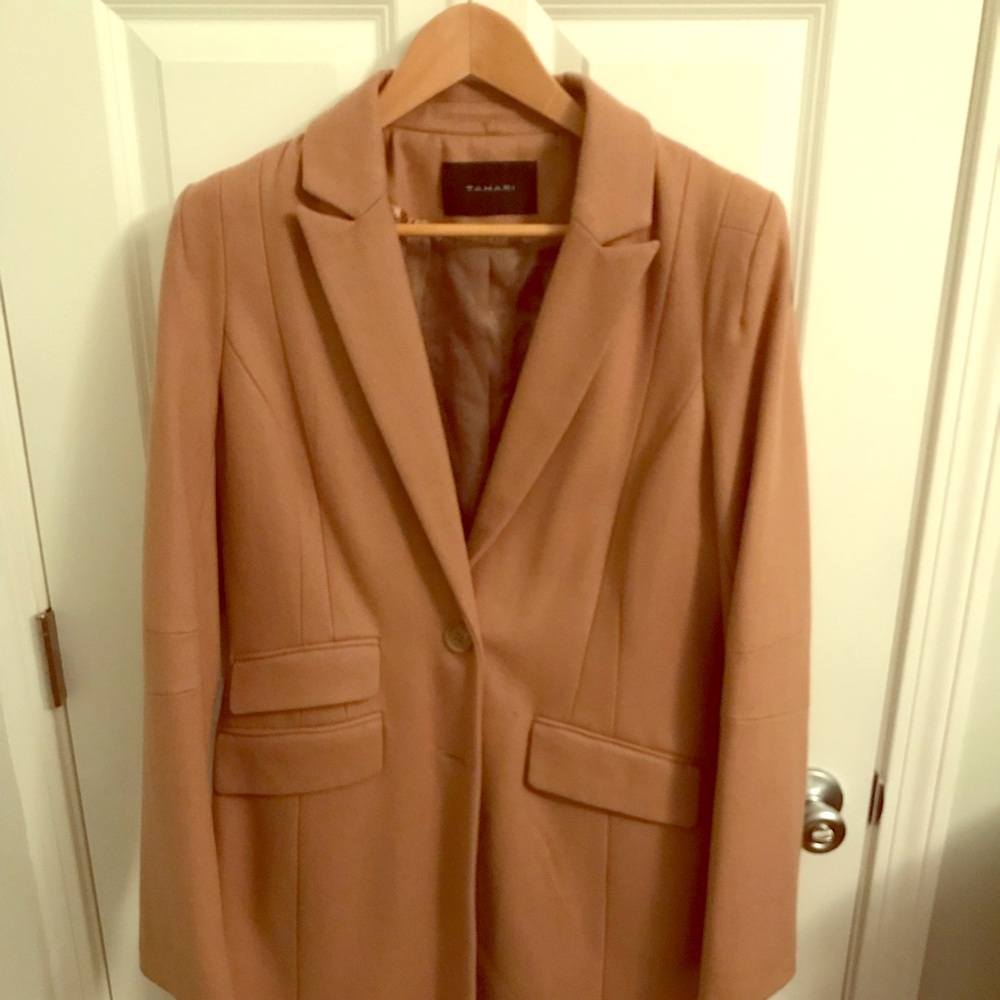 Tahari Camel Wool Coat